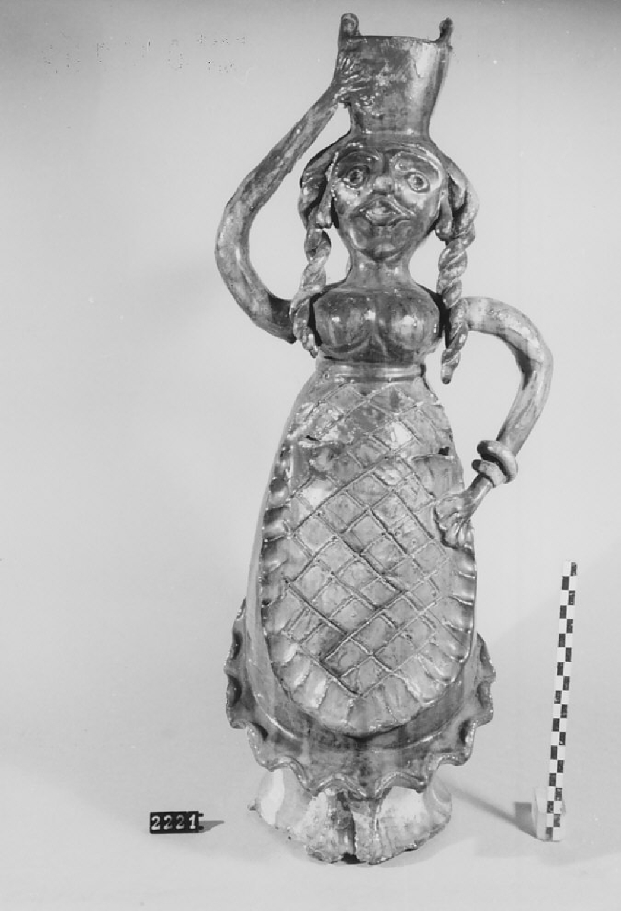 bottiglia, ceramica - produzione di Seminara (sec. XX seconda metà)