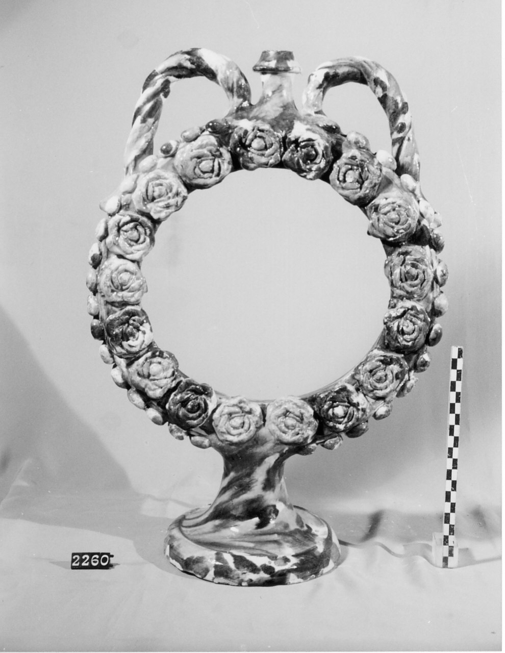 borraccia, ceramica - produzione di Seminara (sec. XX seconda metà)