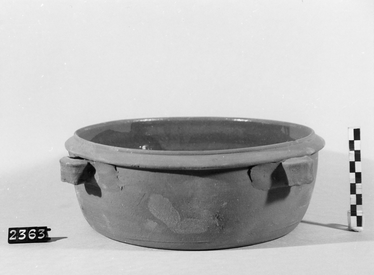 tegame, ceramica - bottega del ceramista (sec. XX seconda metà)