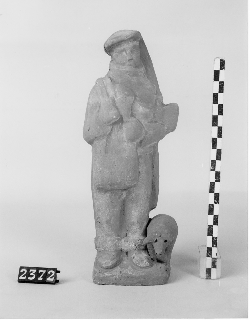 Pastore (statuetta, ceramica) - bottega del ceramista (sec. XX seconda metà)
