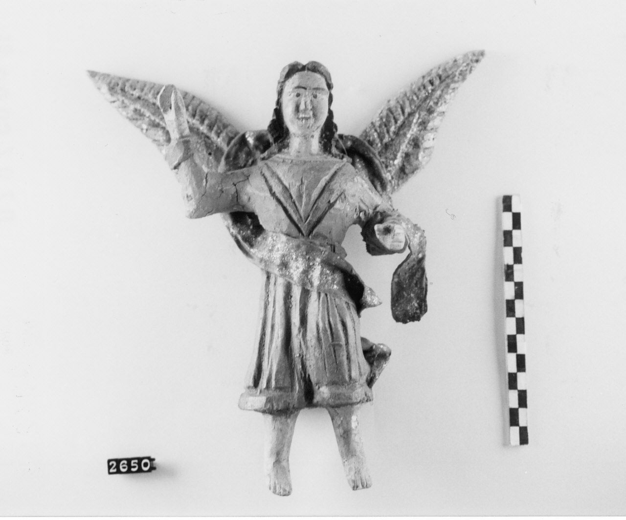 Angelo (statuetta da presepe) - bottega meridionale (sec. XIX fine)