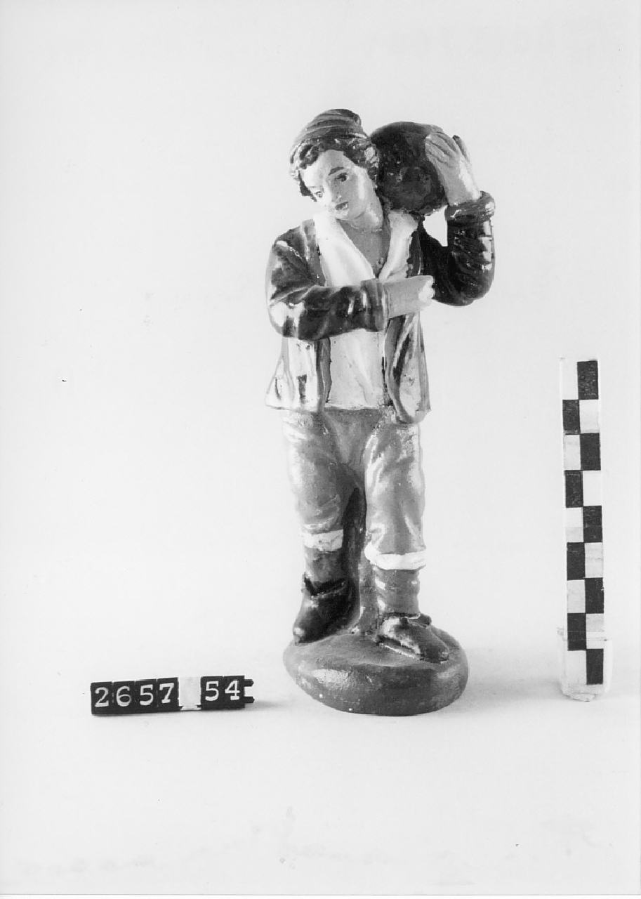 Figura femminile (statuetta da presepe, religiosità popolare) - bottega del ceramista (1968 ca)