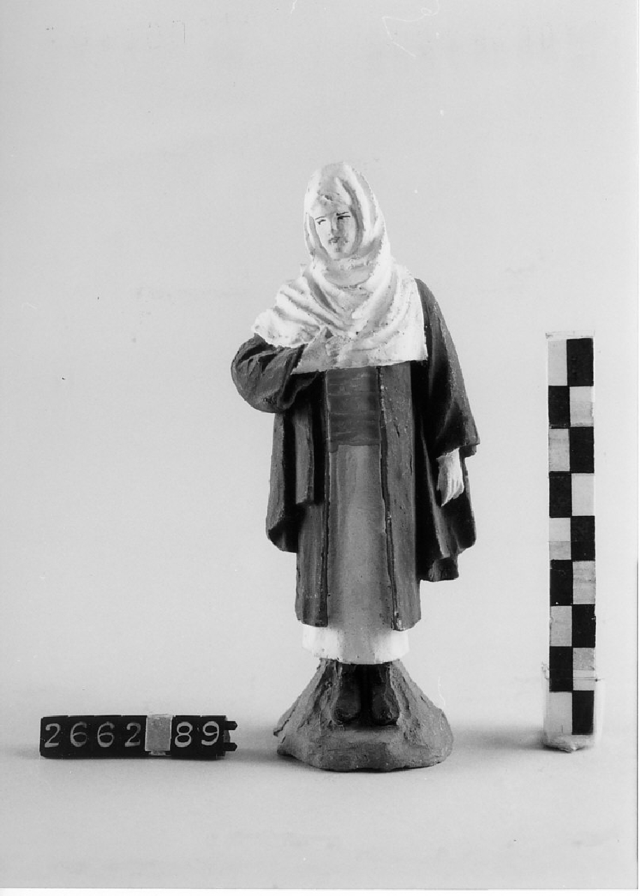 Uomo in abiti orientali (statuetta da presepe, religiosità popolare) - ambito di Antonio Rotondo (1915 ca)