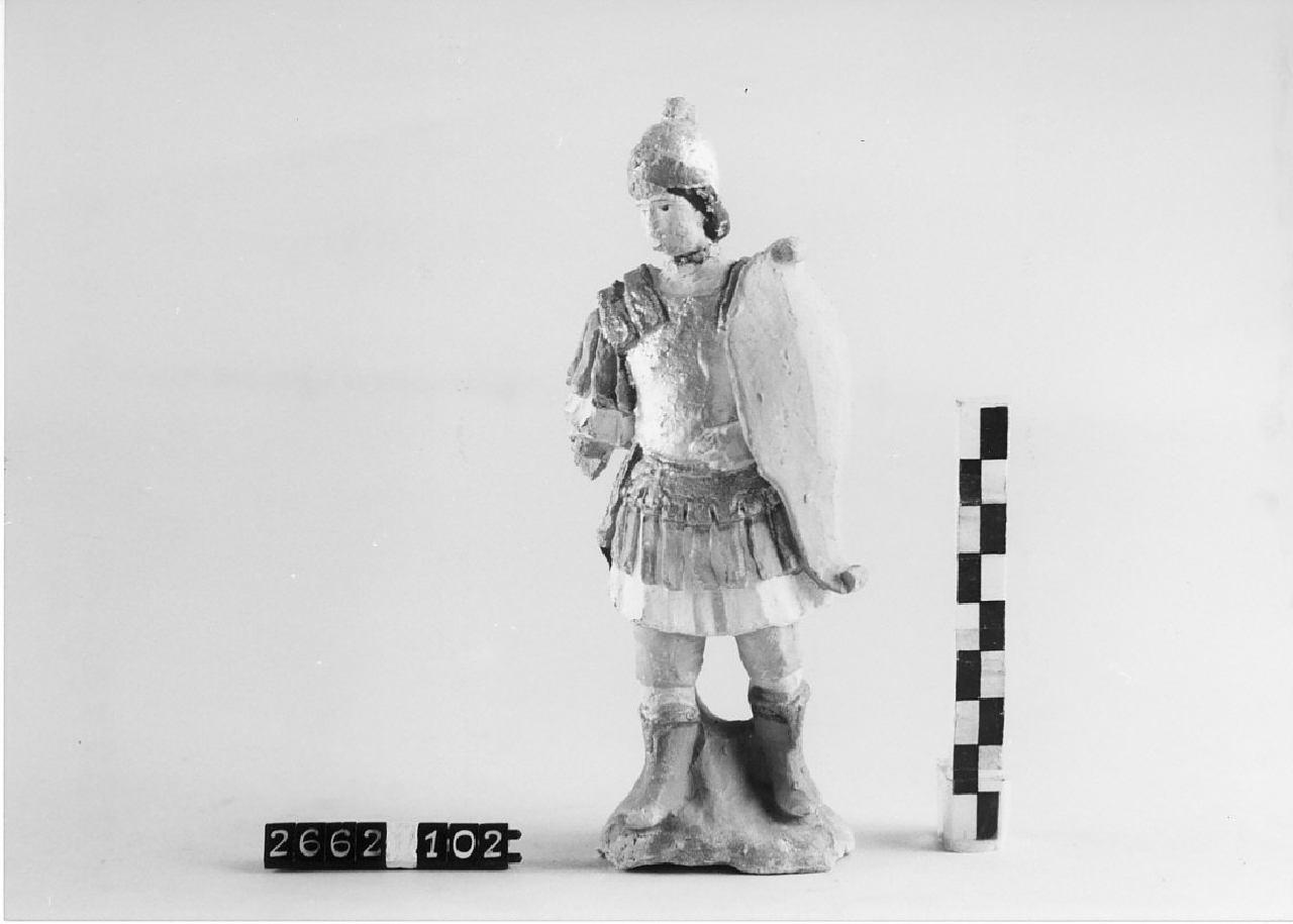 Soldato romano (statuetta da presepe, religiosità popolare) - ambito di Antonio Rotondo (1915 ca)