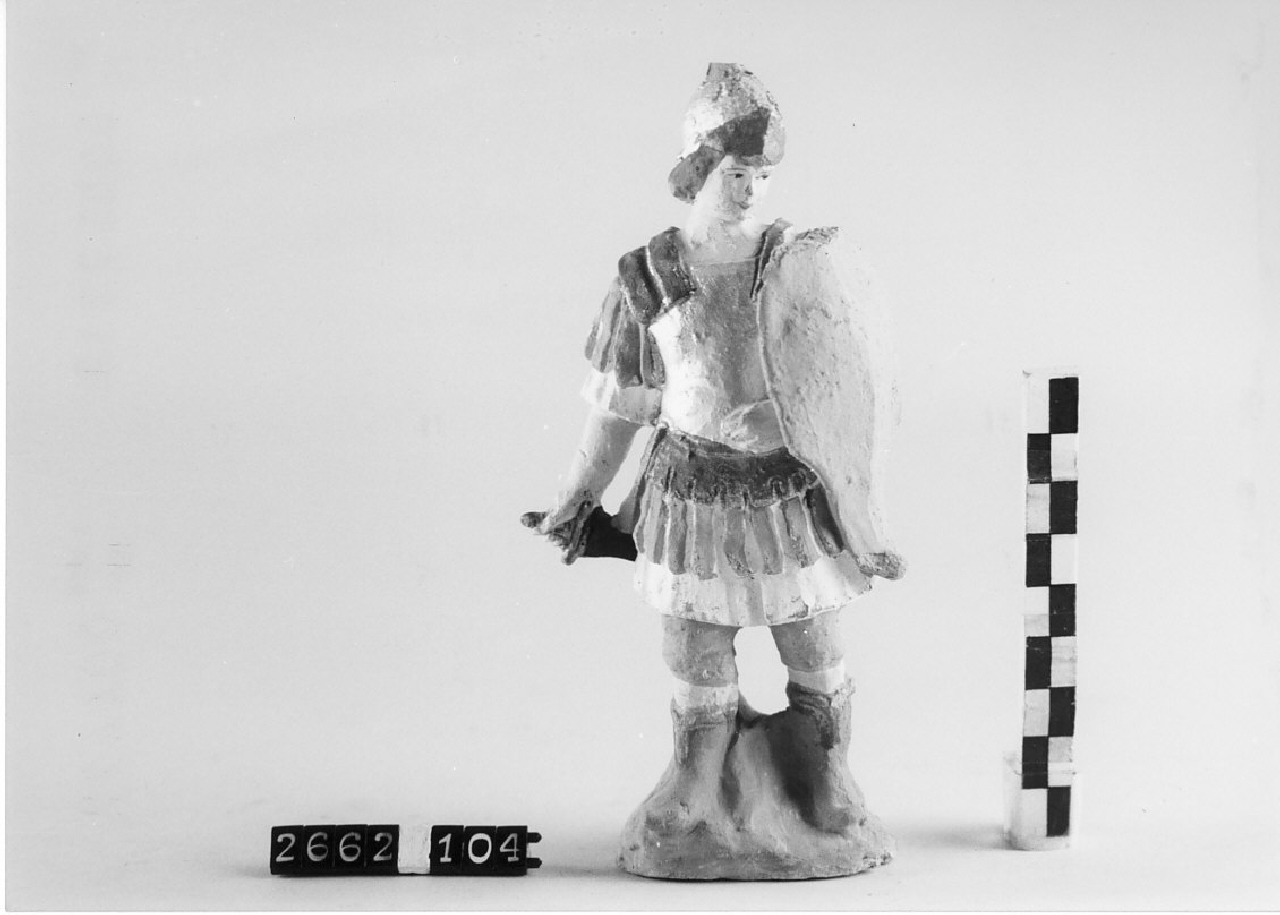 Soldato romano (statuetta da presepe, religiosità popolare) - ambito di Antonio Rotondo (1915 ca)