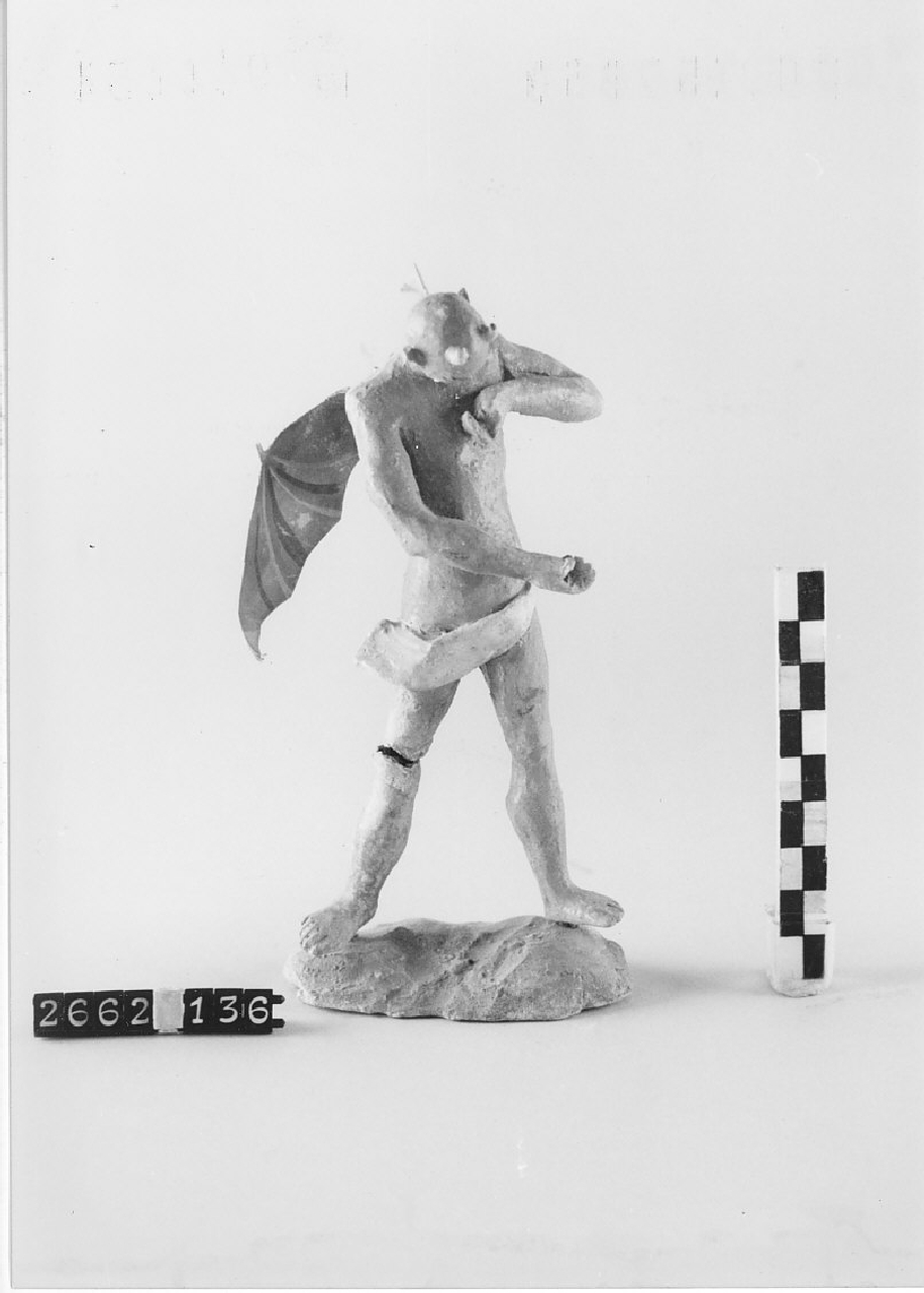 Scene dell'inferno (statuetta da presepe, religiosità popolare) - ambito calabrese (1915 ca)