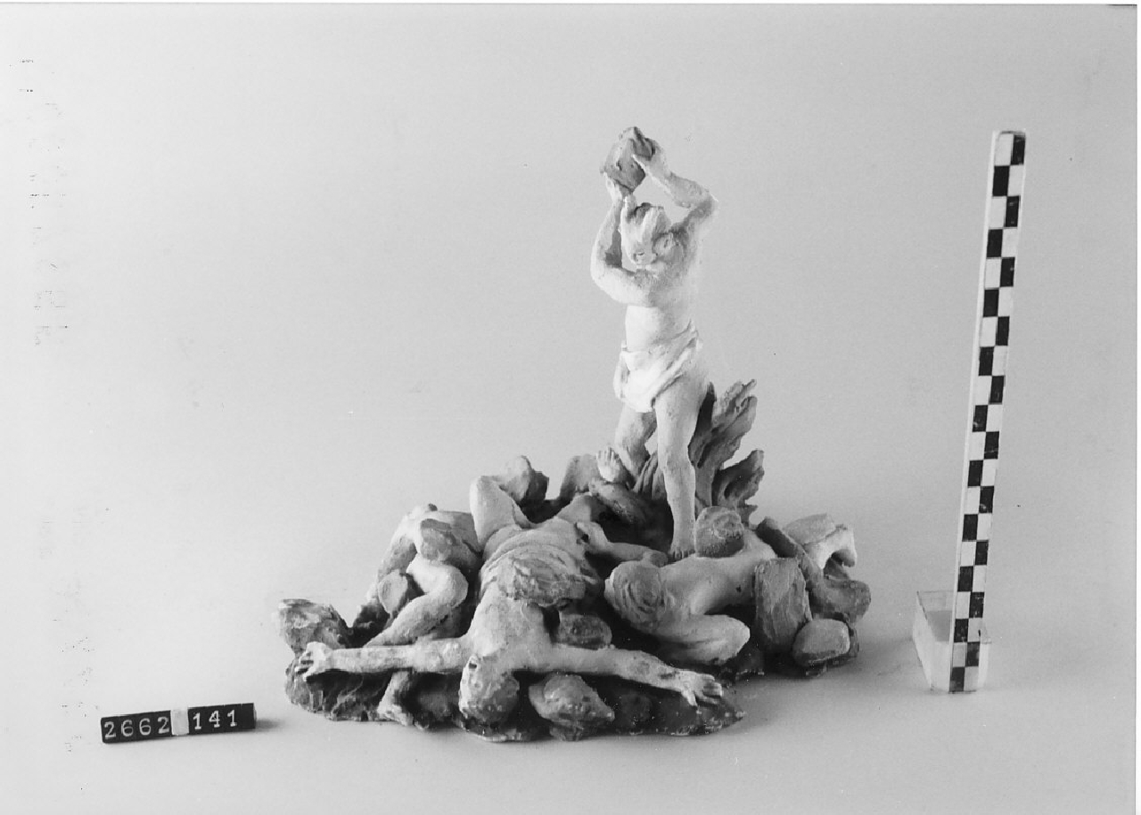 Scene dell'inferno (statuetta da presepe, religiosità popolare) - ambito calabrese (1915 ca)