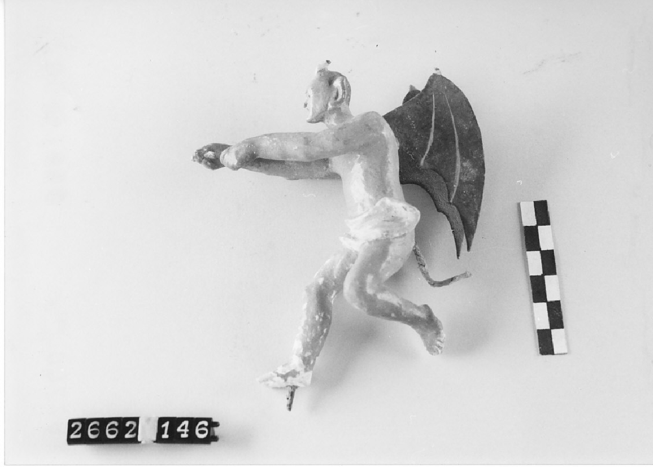 Scene dell'inferno (statuetta da presepe, religiosità popolare) - ambito calabrese (1915 ca)