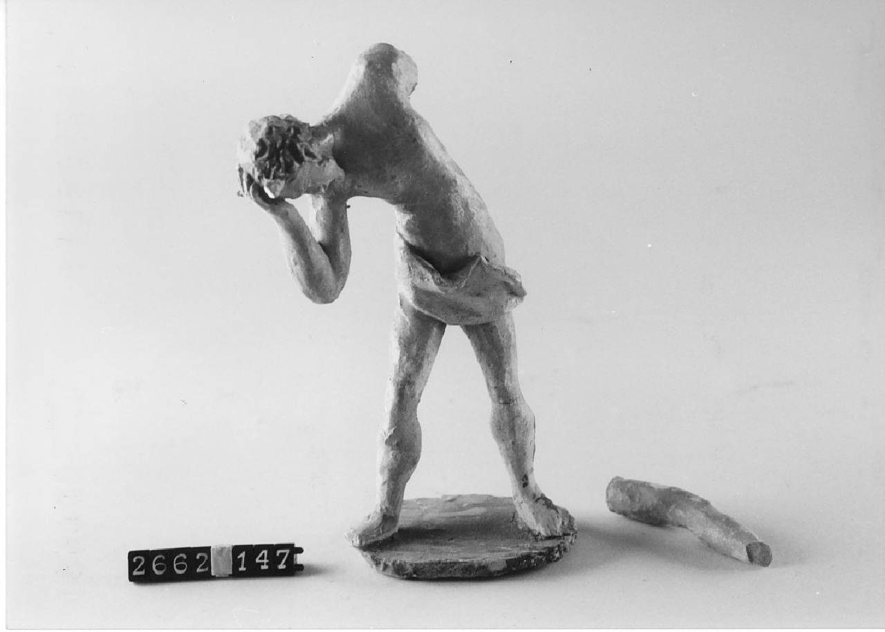 Scene dell'inferno (statuetta da presepe, religiosità popolare) - ambito calabrese (1915 ca)