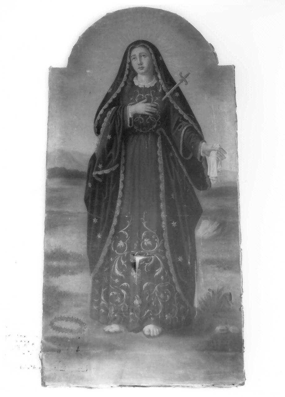 Madonna Addolorata (dipinto, opera isolata) - ambito calabrese (sec. XIX)