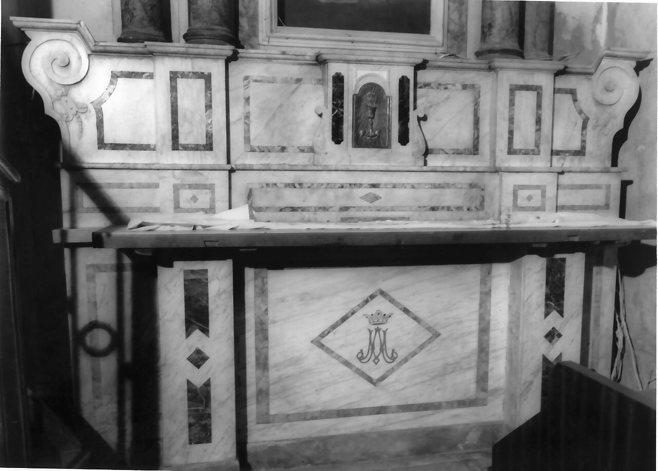 altare, opera isolata - bottega calabrese (fine/inizio secc. XVIII/ XIX)