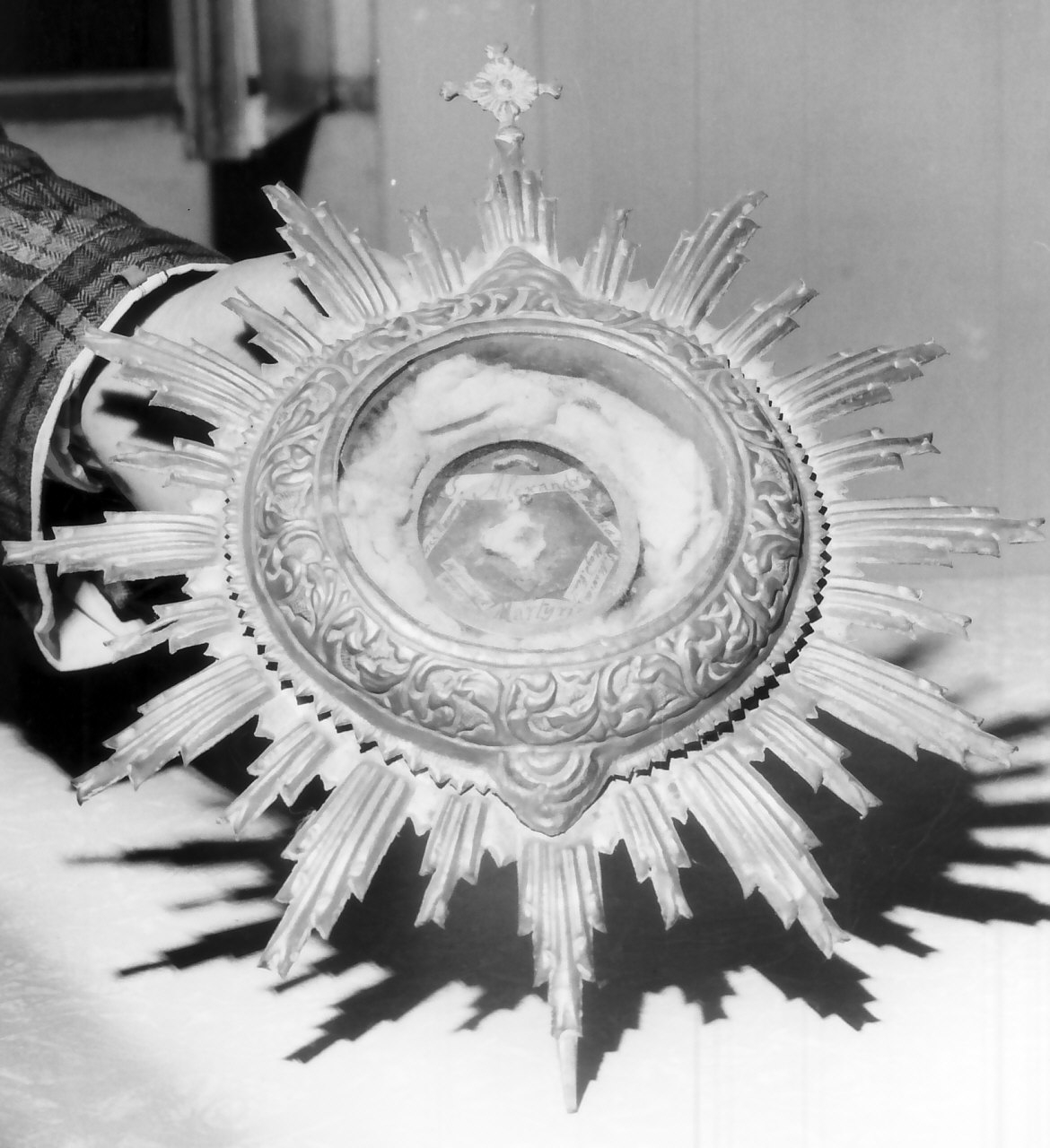 reliquiario - a croce - bottega calabrese (sec. XVIII)