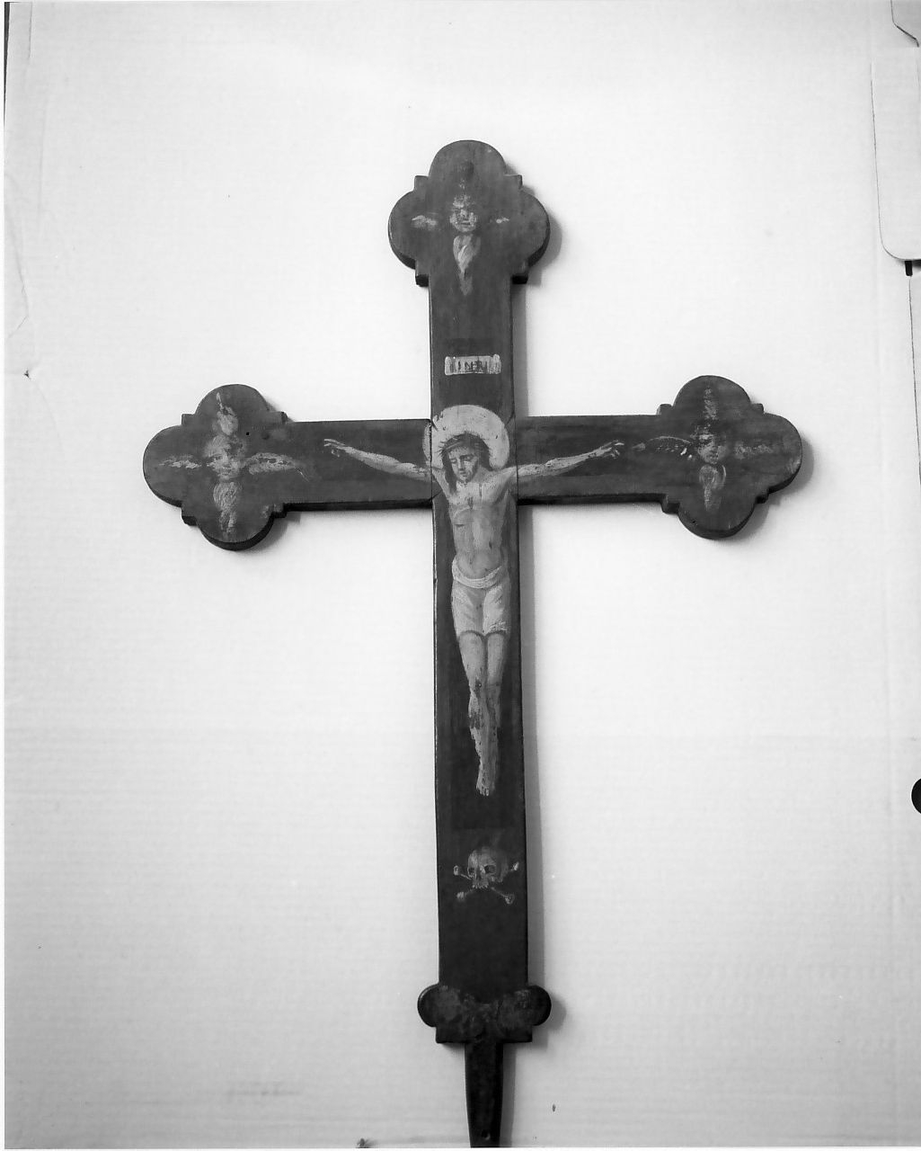 croce dipinta, opera isolata - bottega Italia meridionale (seconda metà sec. XVII)