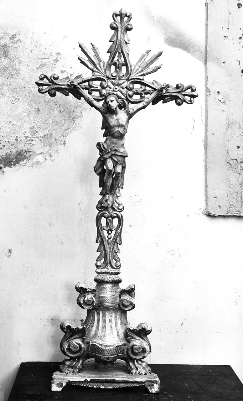 crocifisso, opera isolata - bottega calabrese (sec. XVIII, sec. XIX)