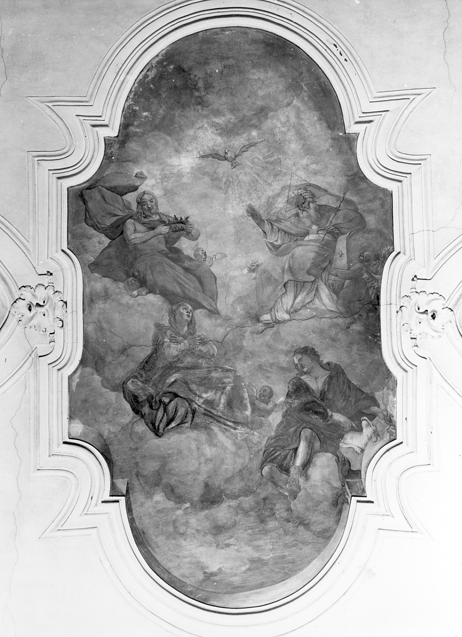 incoronazione di Maria Vergine (dipinto, opera isolata) - ambito calabrese (sec. XVIII)