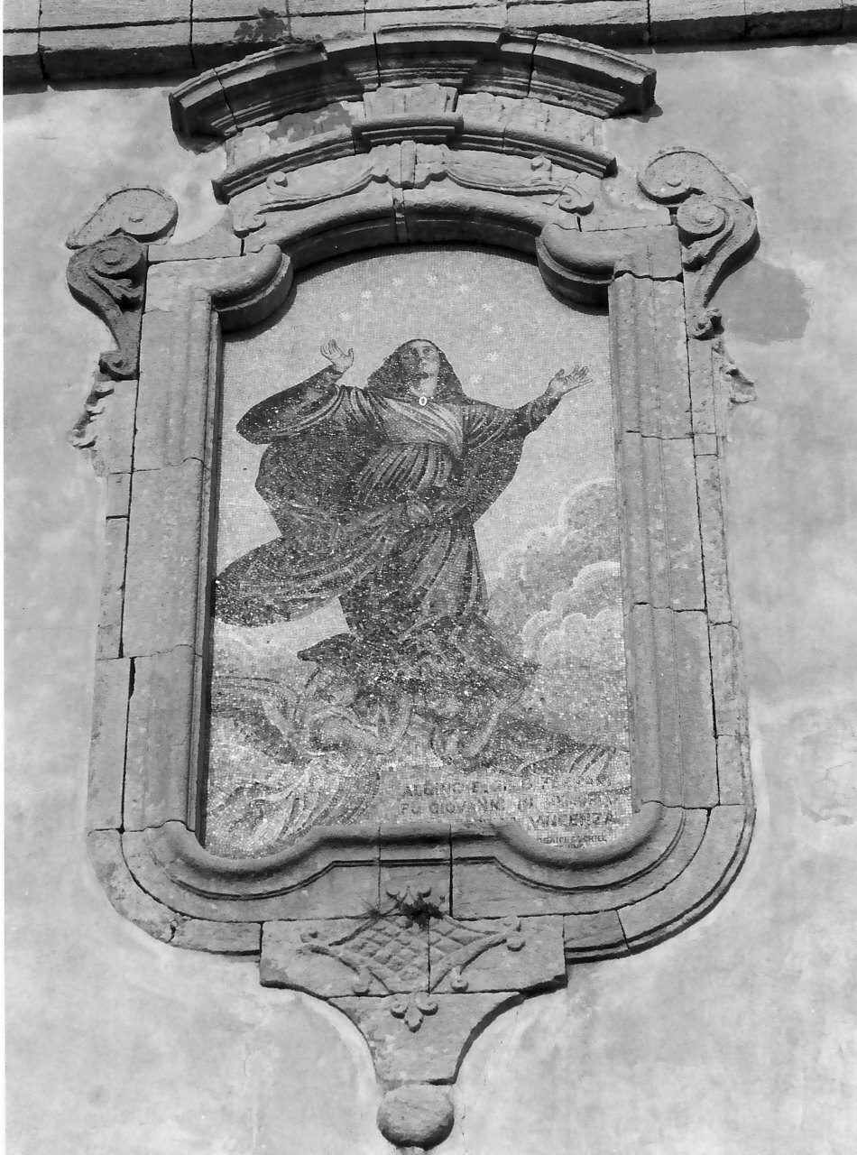 cornice a impostazione architettonica di dipinto - bottega calabrese (sec. XVIII)