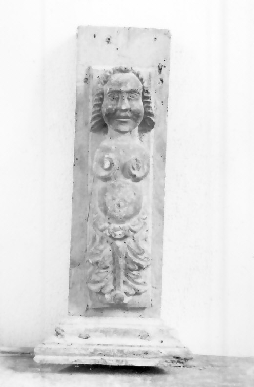 cariatide, frammento - bottega calabrese (sec. XVII)