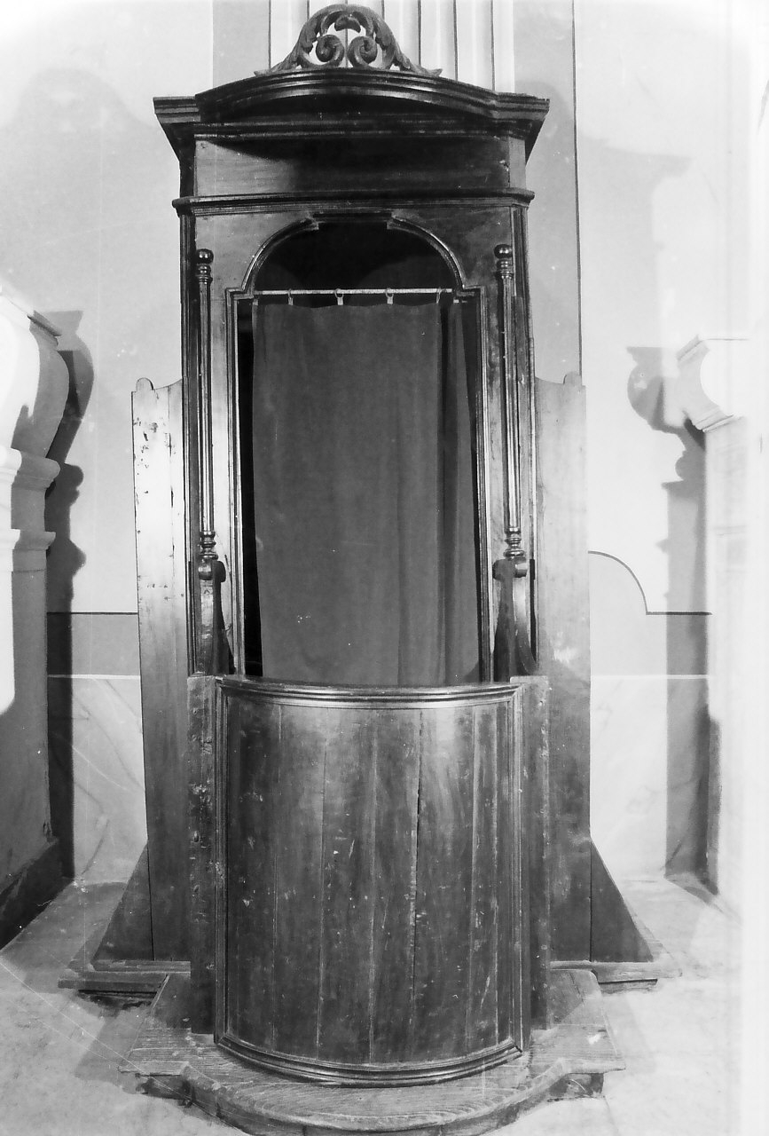 confessionale, opera isolata - bottega calabrese (sec. XVIII, sec. XIX)