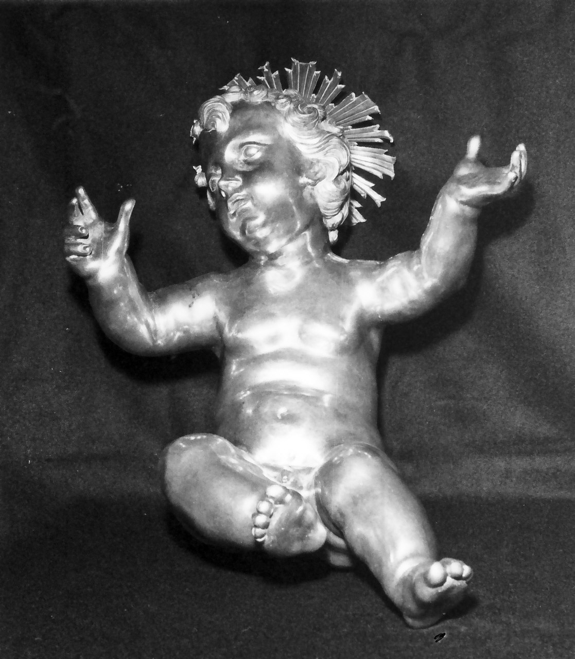 Gesù Bambino (scultura, opera isolata) - bottega napoletana (sec. XVIII, sec. XIX)