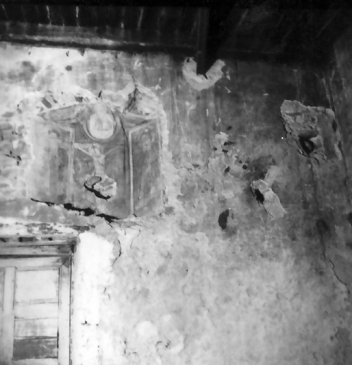 Cristo crocifisso (dipinto, frammento) - ambito Italia meridionale (sec. XV)