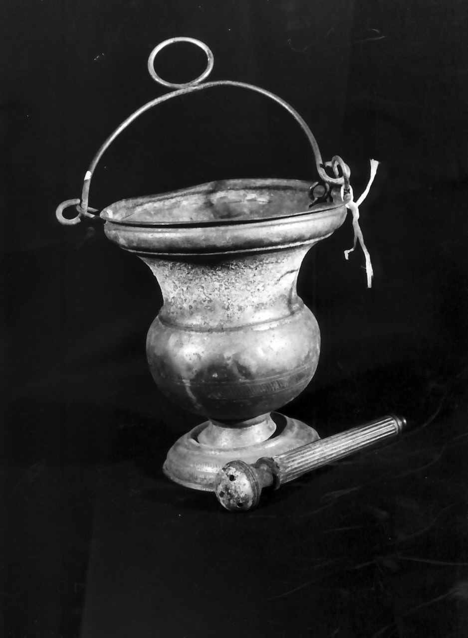 secchiello per l'acqua benedetta - bottega napoletana (sec. XIX)