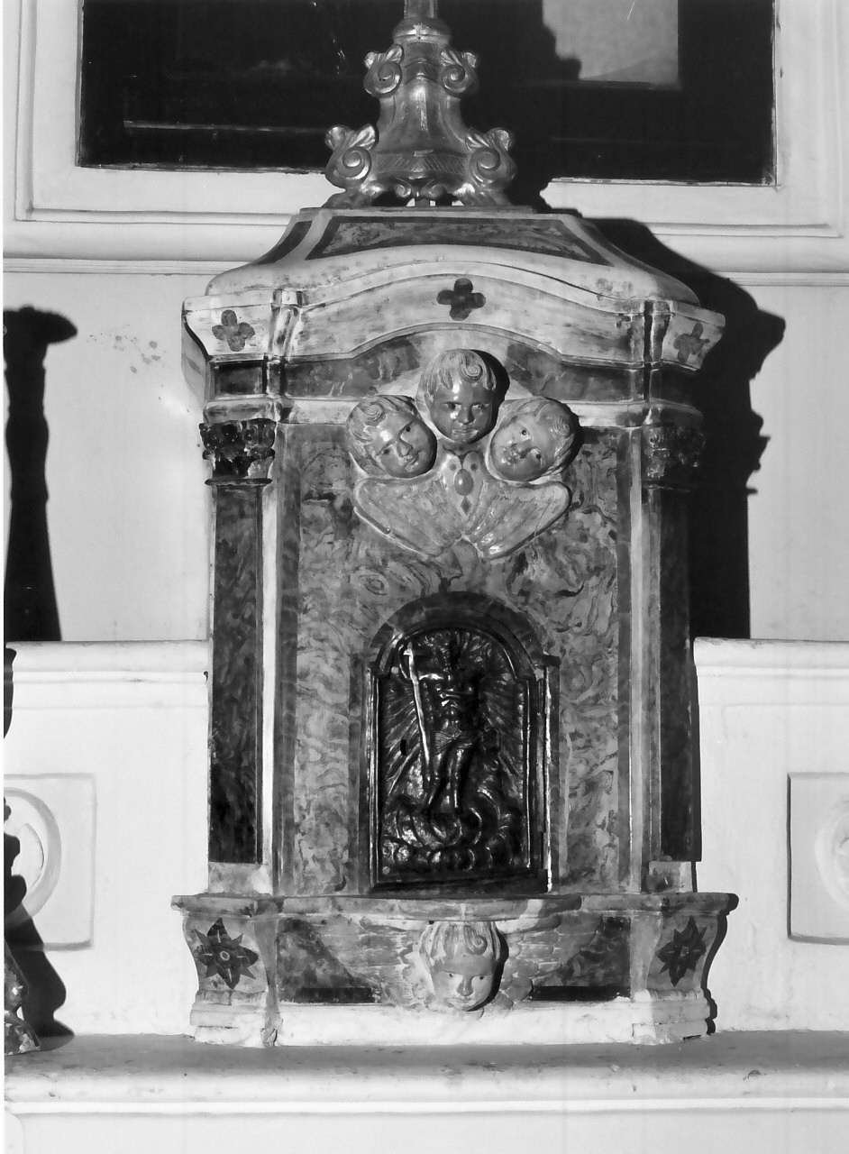ciborio, opera isolata - bottega calabrese, bottega napoletana (sec. XIX)
