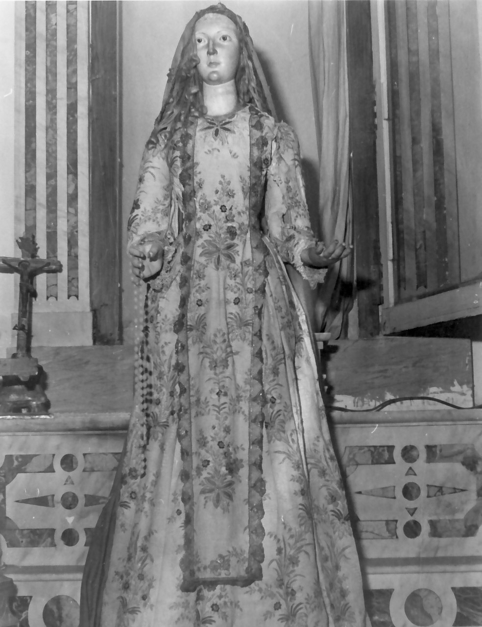 Madonna del Rosario (manichino, opera isolata) - bottega Italia meridionale (inizio sec. XIX)