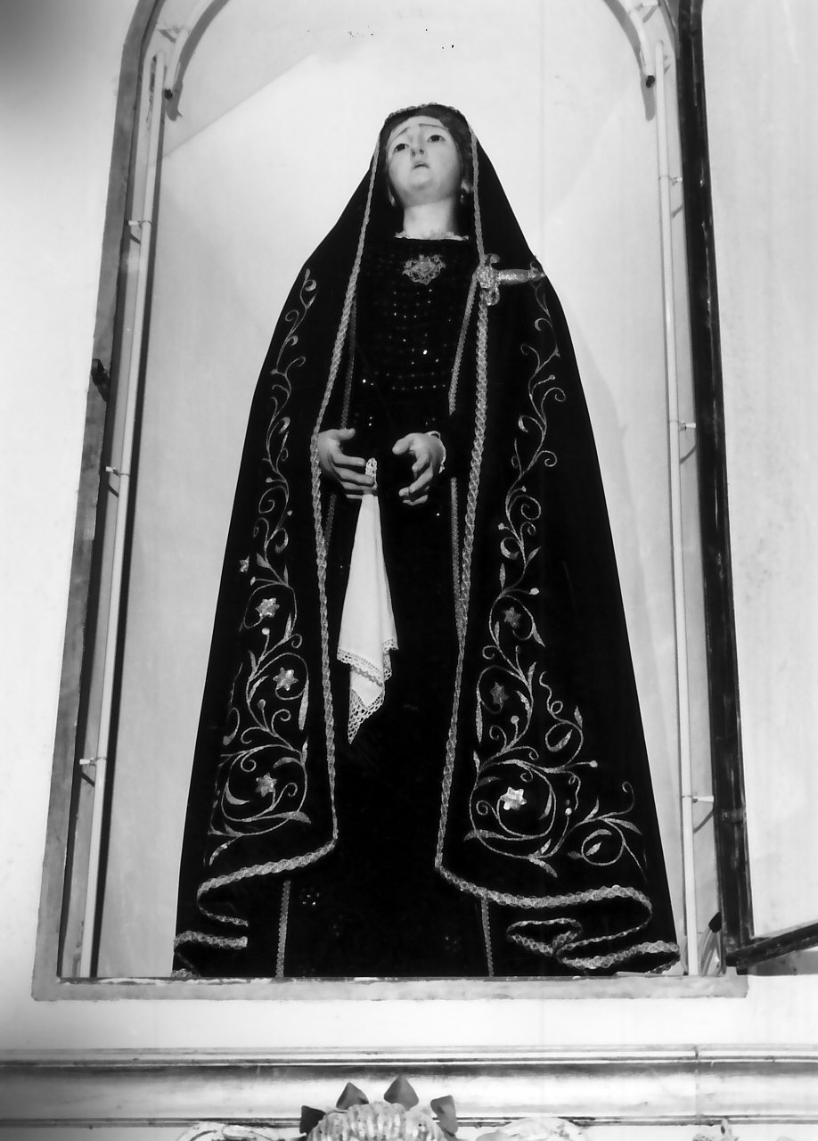 Madonna Addolorata (manichino, opera isolata) - bottega Italia meridionale (sec. XIX)