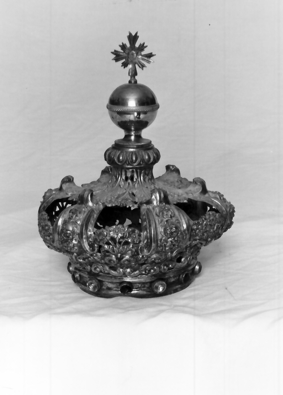 corona da statua, opera isolata - bottega Italia meridionale (sec. XIX)