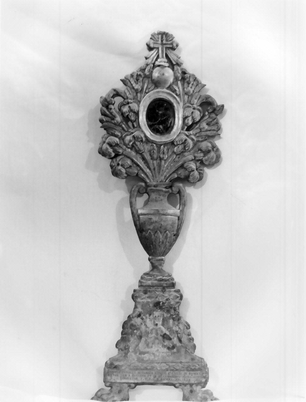 reliquiario - a ostensorio, opera isolata - bottega Italia meridionale (sec. XIX)