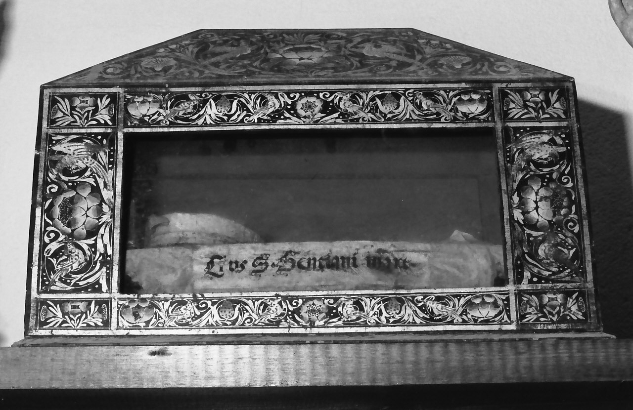 reliquiario a teca - a urna, opera isolata - bottega Italia meridionale (prima metà sec. XVIII)