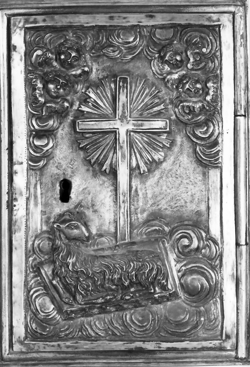 sportello di tabernacolo, opera isolata - bottega Italia meridionale (sec. XIX)