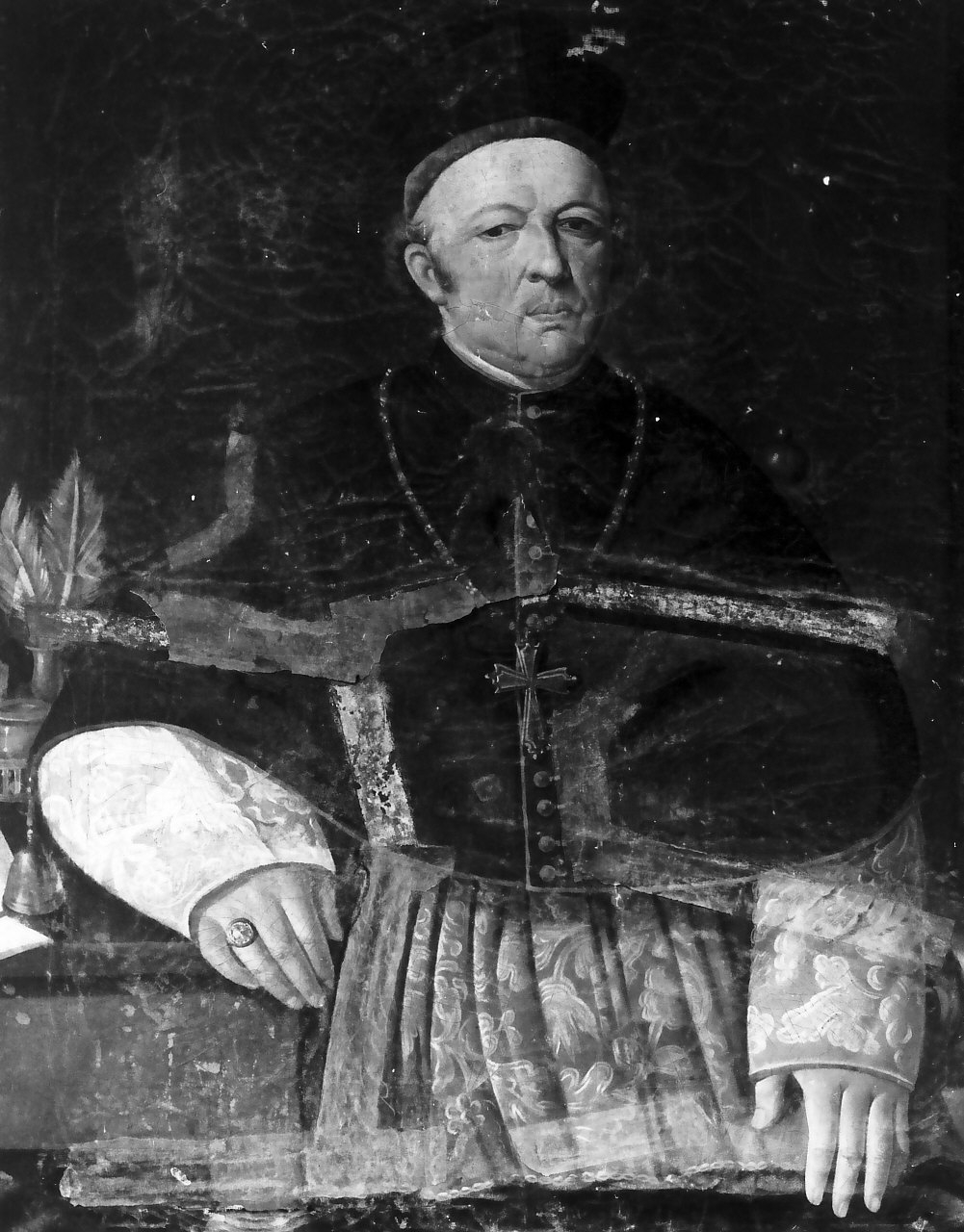 Monsignor Pasquale Mazzei, ritratto di ecclesiastico (dipinto, opera isolata) - ambito Italia meridionale (sec. XIX)