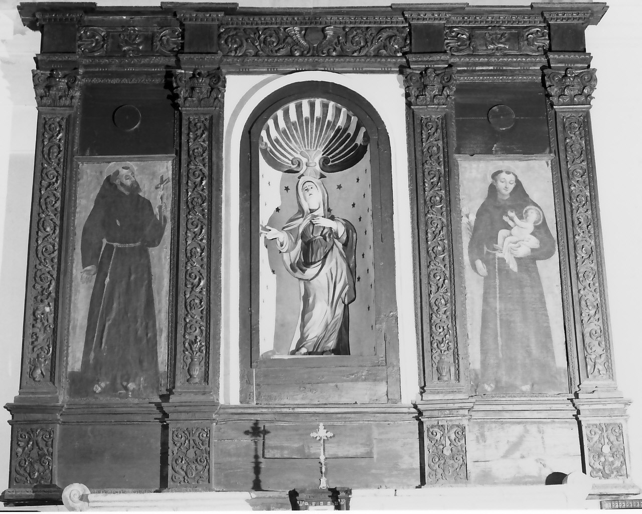 cornice di pala d'altare, opera isolata - bottega calabrese (prima metà sec. XVIII)