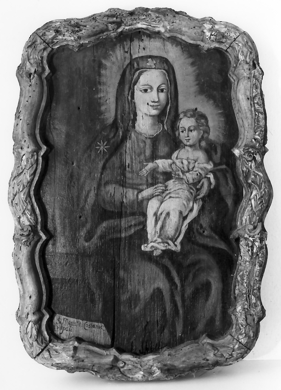 Santa Maria di Costantinopoli, Madonna con Bambino (dipinto, opera isolata) - ambito cosentino (sec. XVIII, sec. XIX)