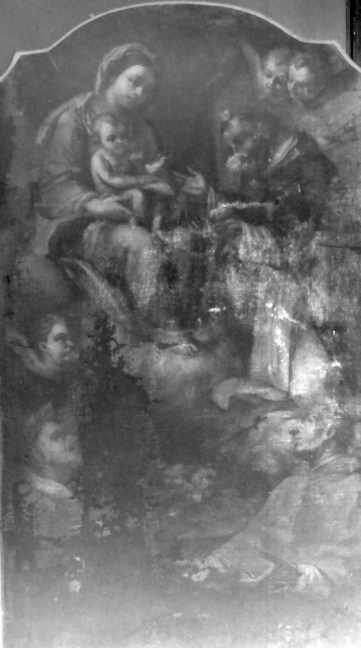 Madonna in trono (dipinto, opera isolata) - ambito Italia meridionale (fine/inizio secc. XVII/ XVIII)