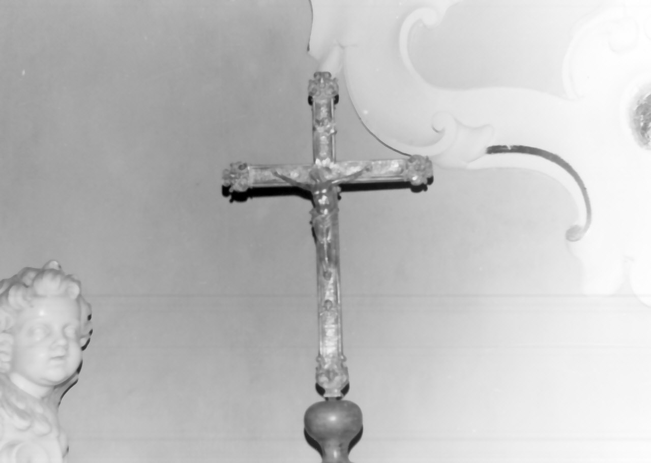 croce processionale, opera isolata - bottega napoletana (sec. XVIII)