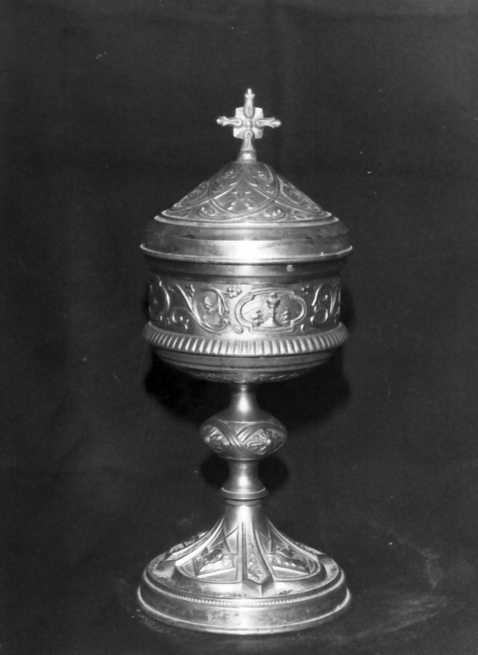 pisside, opera isolata - bottega Italia meridionale (fine sec. XIX)