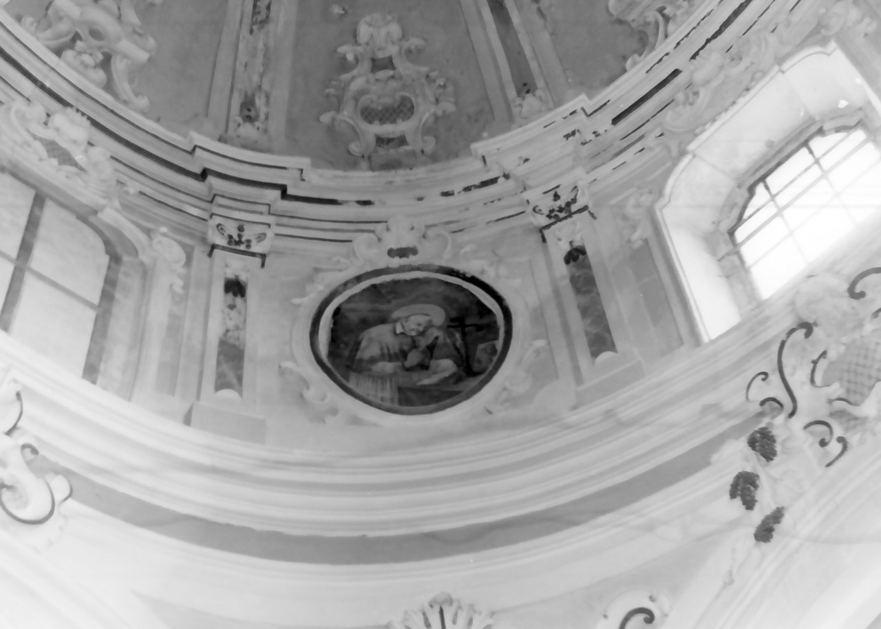 Sant'Alfonso de Liguori in preghiera illuminato dallo Spirito Santo (dipinto, opera isolata) - ambito Italia meridionale (prima metà sec. XIX)