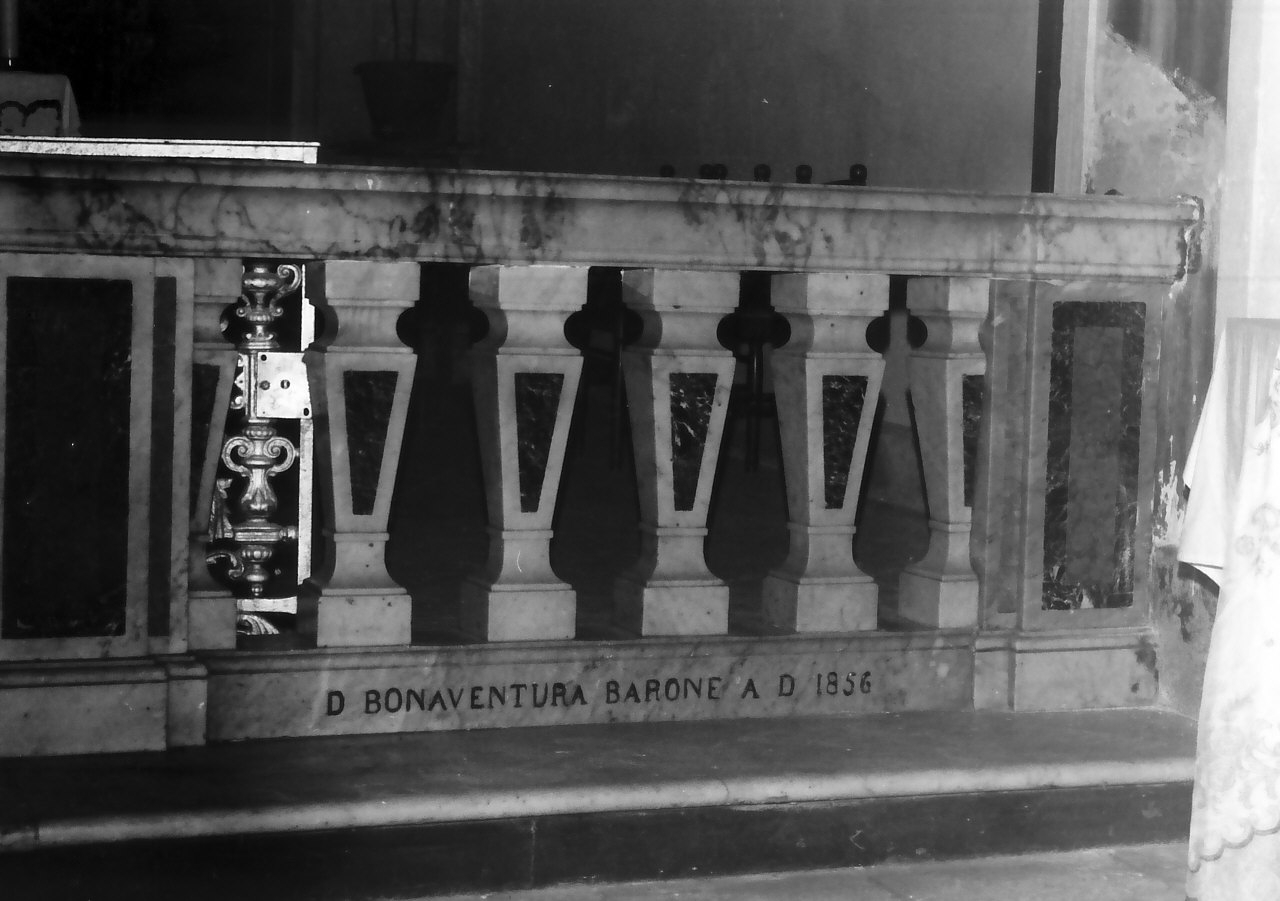 balaustrata, complesso decorativo - bottega calabrese (sec. XIX)