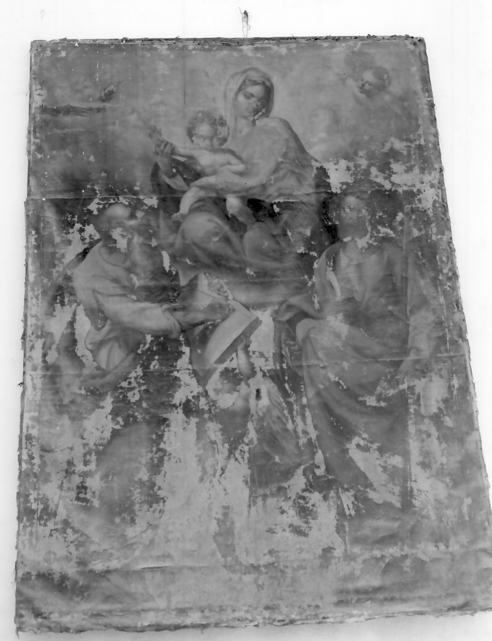 Madonna in gloria (dipinto, opera isolata) - ambito Italia meridionale (fine sec. XVIII)