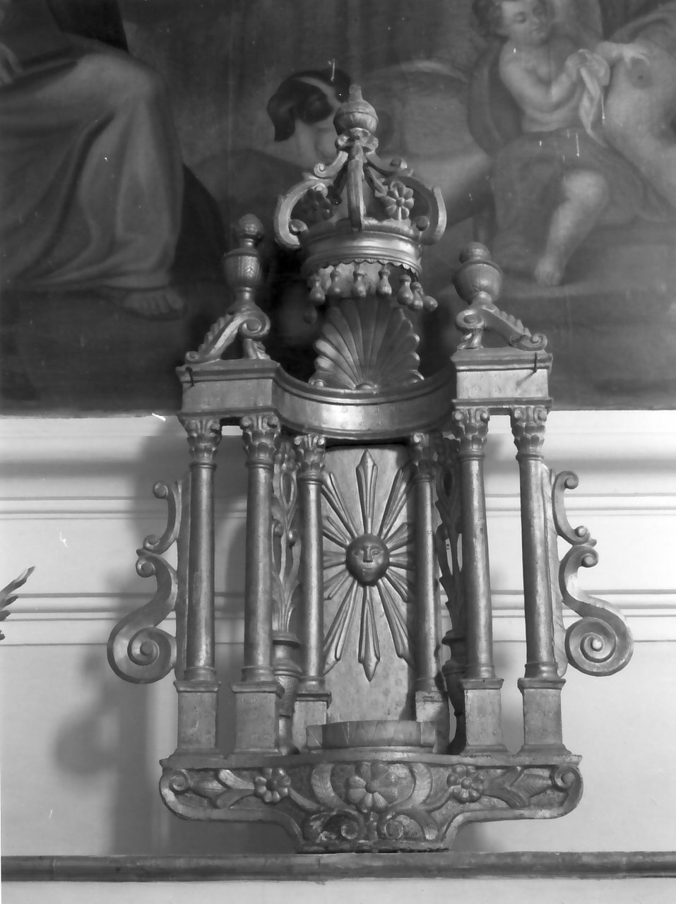 baldacchino, opera isolata - bottega Italia meridionale (fine sec. XVIII)