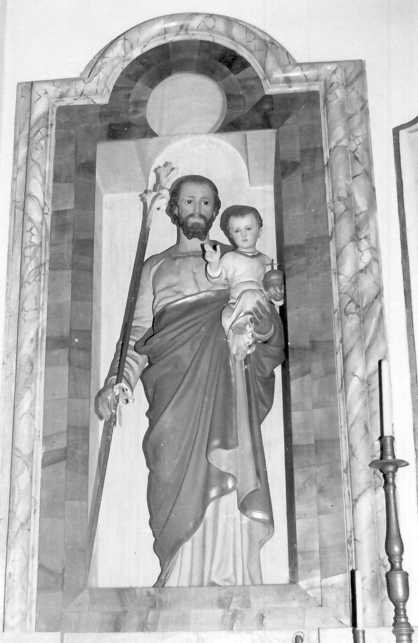 San Giuseppe e Gesù Bambino (statua, opera isolata) - bottega Italia meridionale (metà sec. XX)