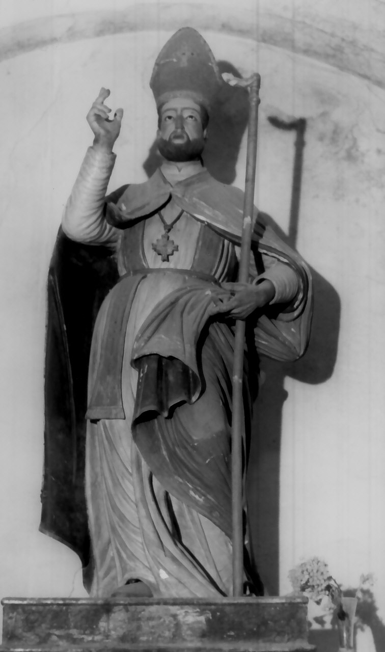 San Fulgenzio Vescovo (statua, opera isolata) - bottega calabrese (sec. XIX)