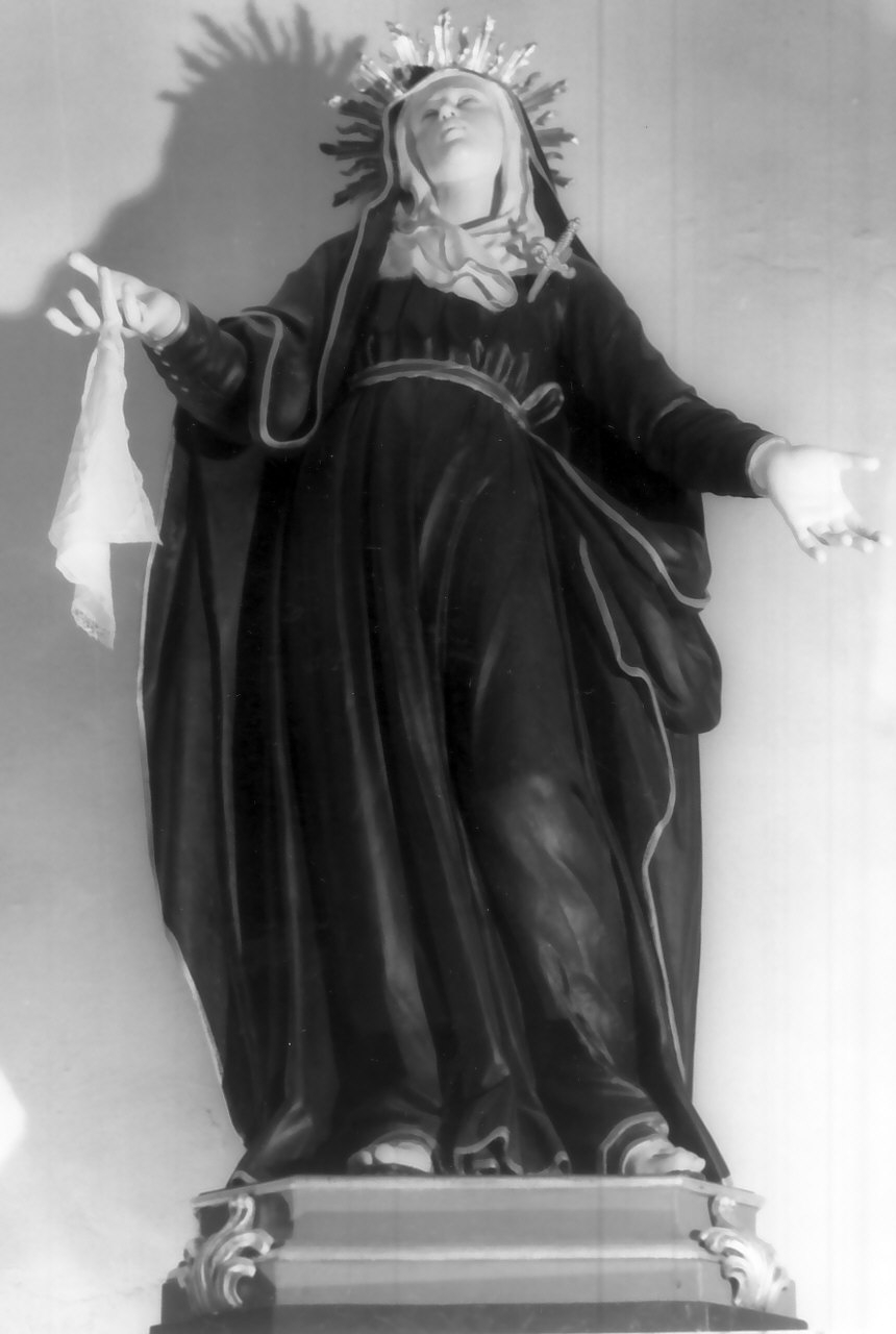 Madonna Addolorata (statua, opera isolata) - bottega calabrese (fine/inizio secc. XIX/ XX)