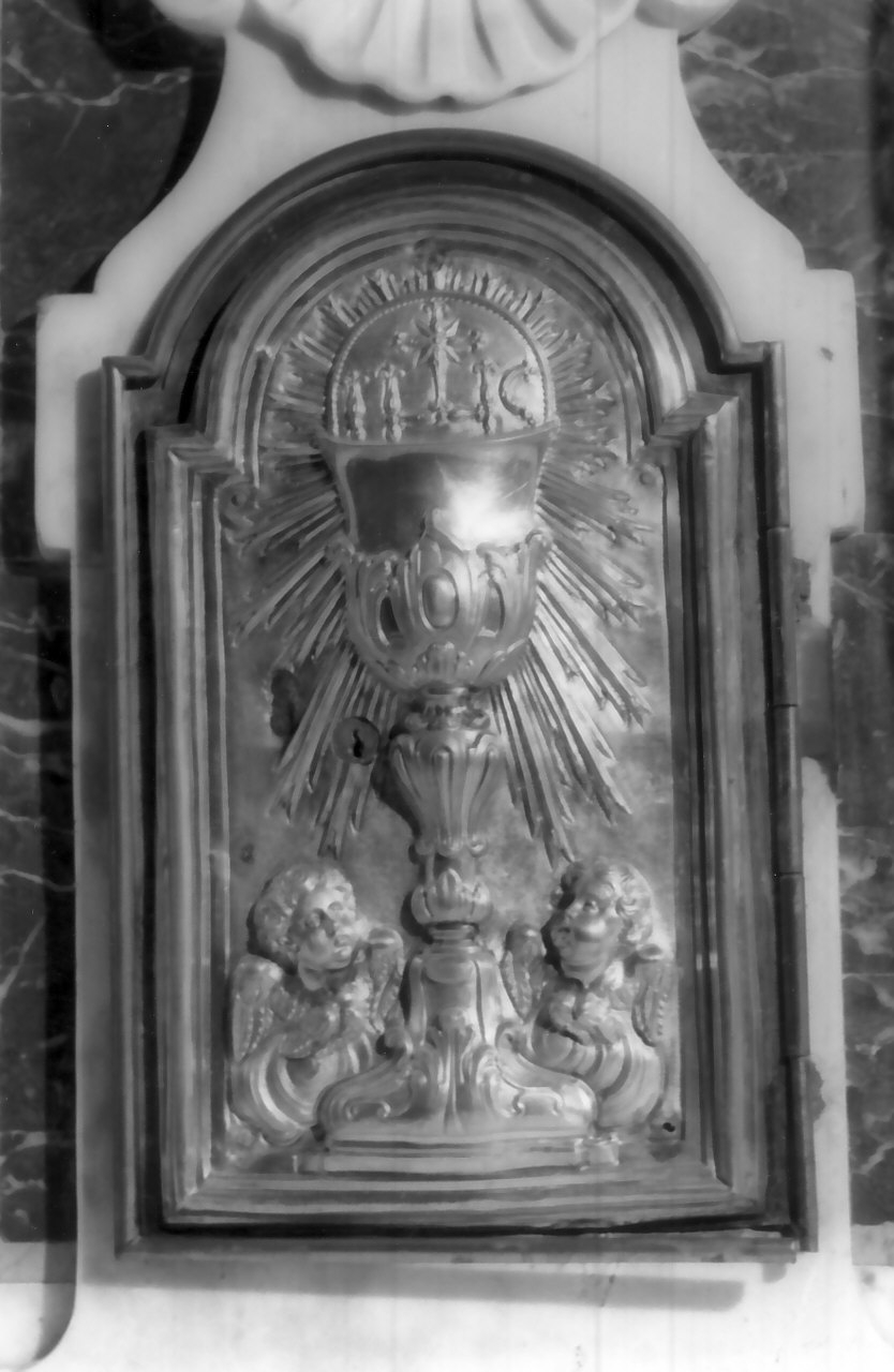 sportello di tabernacolo, opera isolata - bottega napoletana (sec. XVIII)