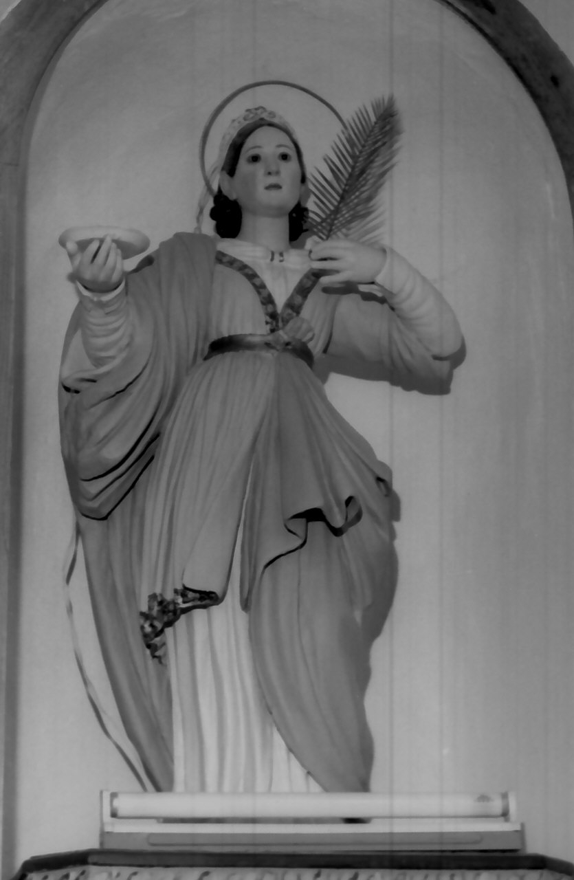 Santa Lucia (statua, opera isolata) - bottega Italia meridionale (sec. XIX)