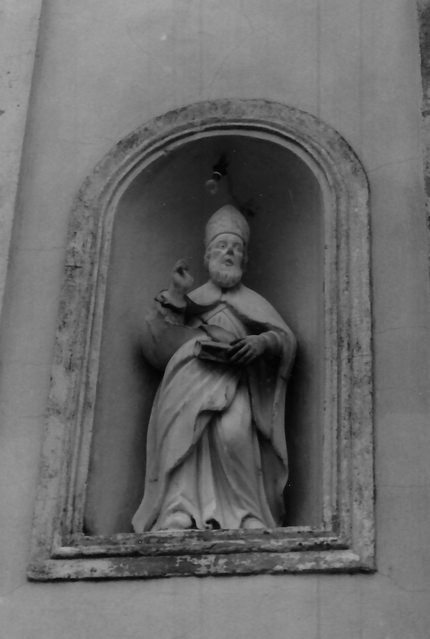 Sant'Agostino (statua, elemento d'insieme) - bottega Italia meridionale (sec. XVIII)