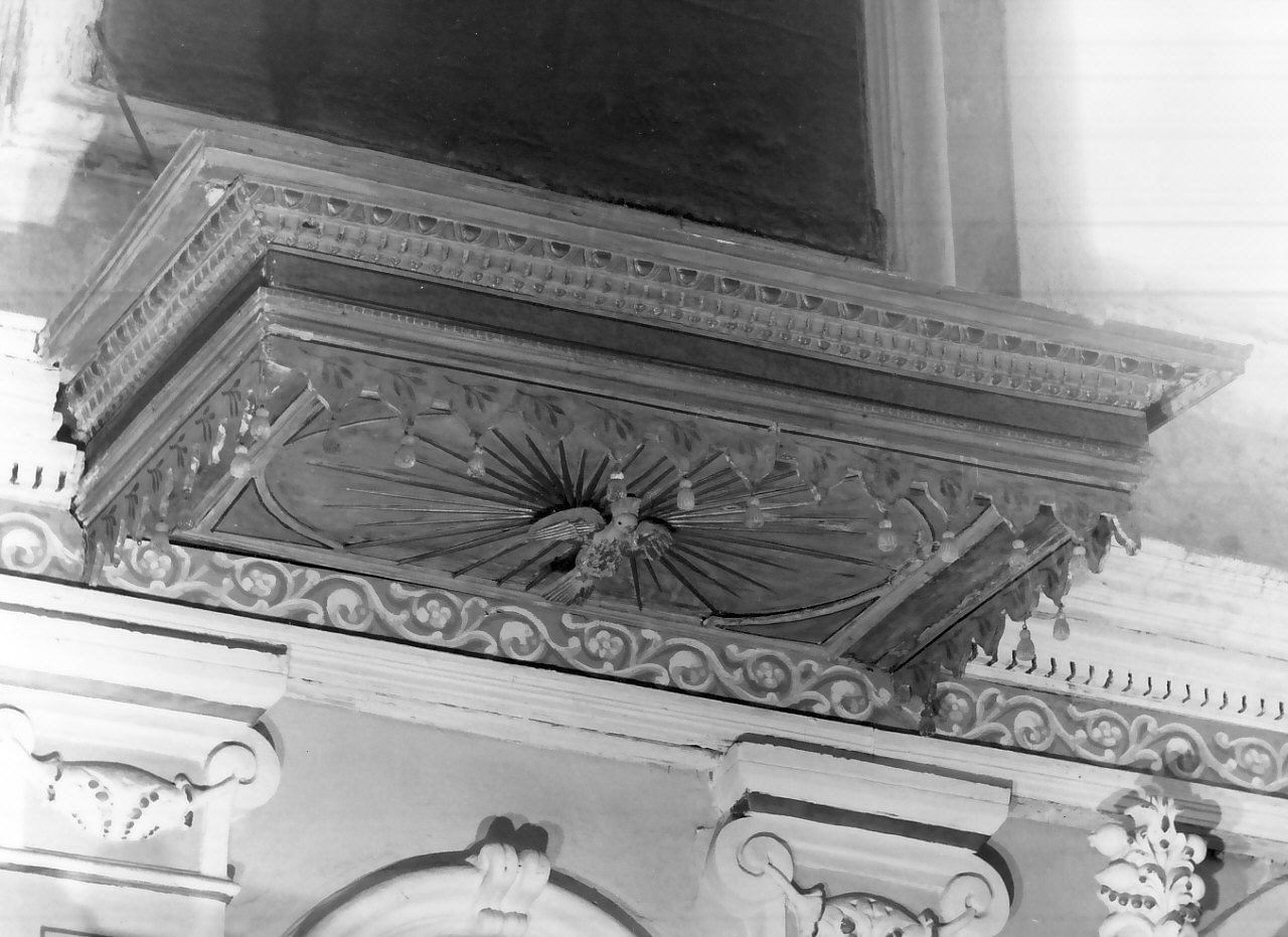 baldacchino da pulpito, opera isolata - bottega Italia meridionale (sec. XVIII)