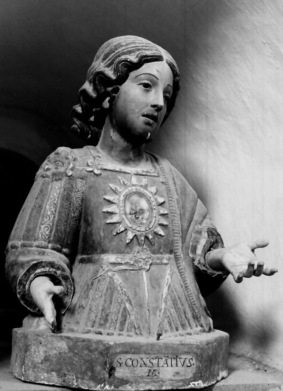 San Costanzo (reliquiario - a busto, opera isolata) - bottega Italia meridionale (sec. XIX)